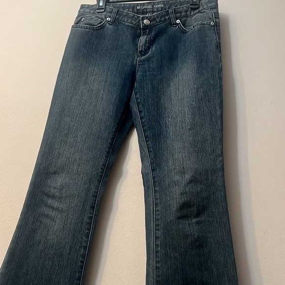Michael Kors Blue Jeans size 8 flared leg silver tag retro - Picture 5 of 14